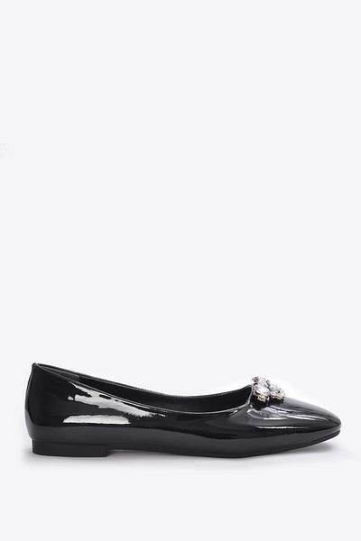 Vizon Ayakkabı Women's Black Ballerina Vzn25Y-008 Model Shoes