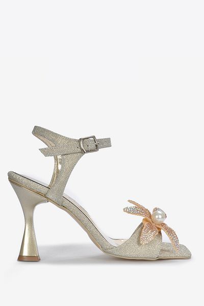 Vizon Ayakkabı Women's Gold Classic Heeled Shoes Vzn25Y-029