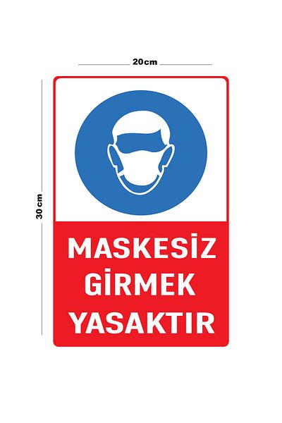 Lucena Metal Masked Prohibited Entrance 20cm X 30cm A4 Size Warning Sign Directional Sign