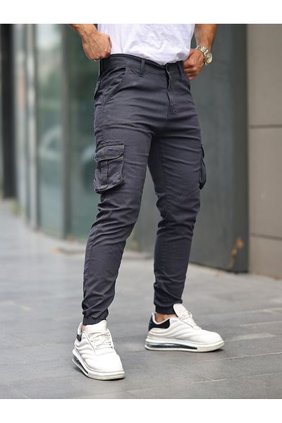 comstar Ανδρικό παντελόνι Jogger ζωσμένο στη μέση με ελαστικά πόδια