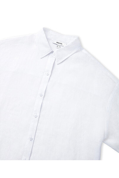 İpekyol Bol kesim keten gömlek