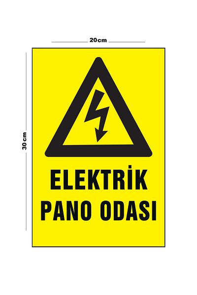 Lucena Metal Electric Board Room 20cm X 30cm A4 Size Warning Sign Directional Sign