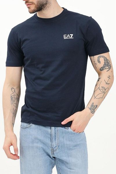 EA7 Ανδρικό T-Shirt Ea7 Crew Neck - Μπλε