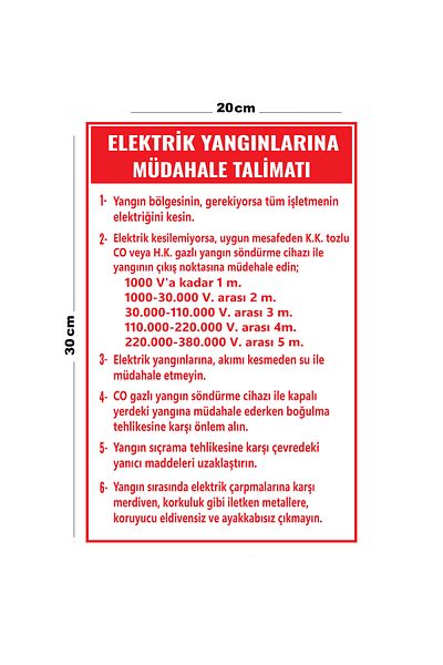 Lucena Metal Electrical Fires Instruction 20cm X 30cm A4 Size Warning Sign Directional