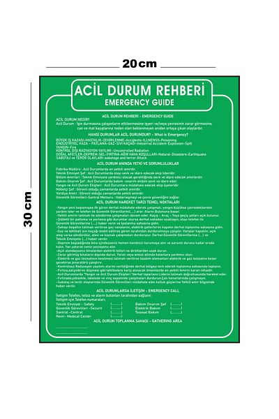 Lucena Metal Emergency Guide 20cm X 30cm A4 Size Warning Sign Directional Sign