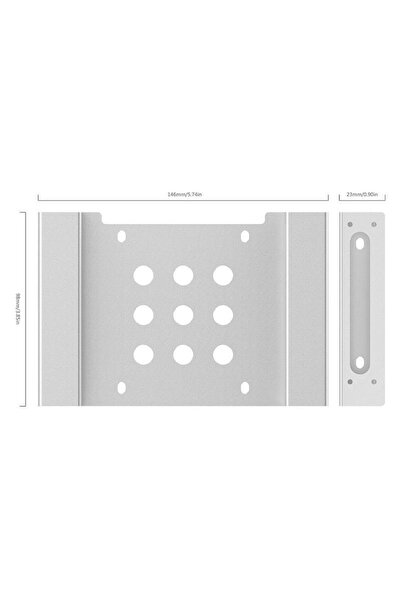 Orico Προσαρμογέας σκληρού δίσκου/SSD Orico AC52535-1S, 2.5/3.5 - 5.25 (Ασημί)