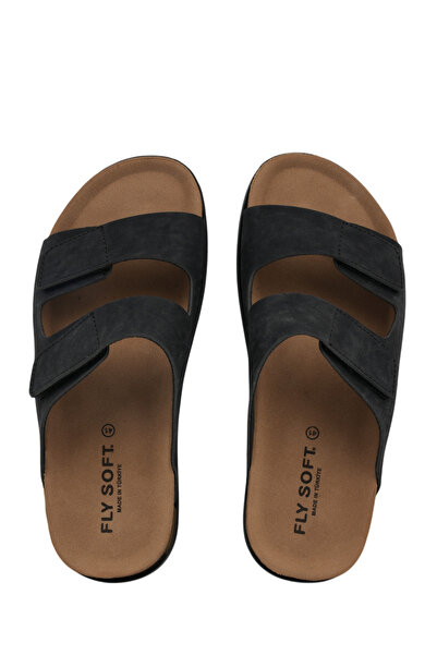 FLY SOFT Velcro Black Men's Slippers