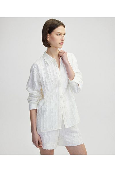İpekyol Textured Off Shoulder Shirt