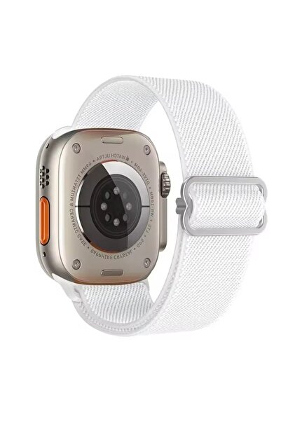 Alstrap Apple watch 11-10 42mm seri 4-5-6-7-8-9 Uyumlu 38-40-41mm Kumaş Elast...
