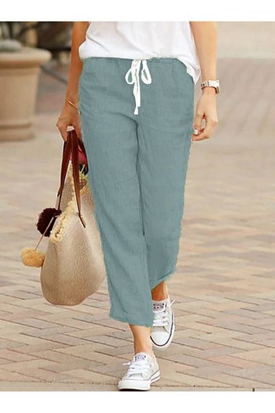 night blue Pantaloni confortabili - mentă închisă (țesătură țesătă)