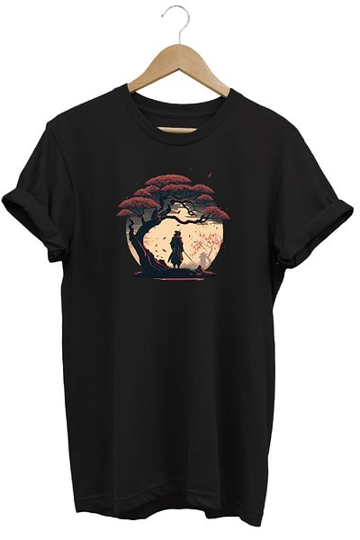 remonz Μπλουζάκι με στάμπα Samurai 100% βαμβάκι