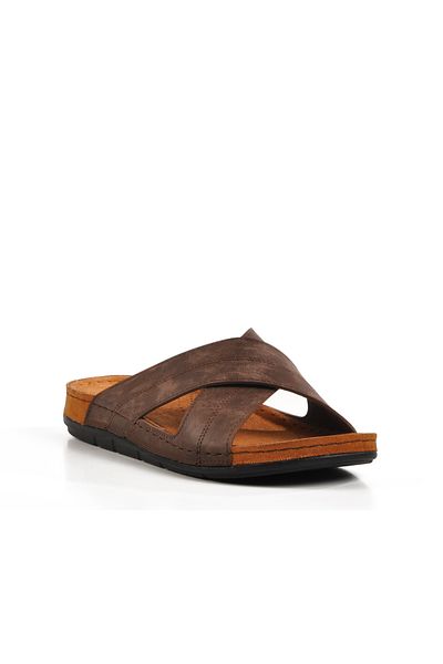 AYK'S Καφέ Ανδρικές Παντόφλες 63.007 M