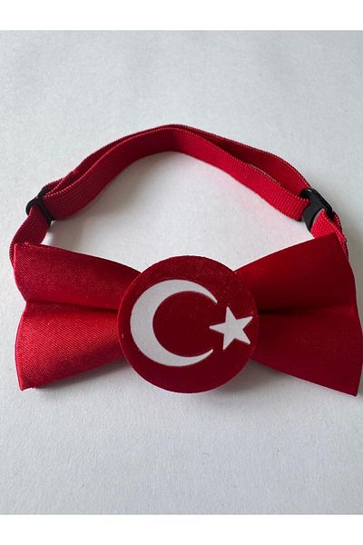 Meriç bebe Turkish Flag 23 April / 19 May / 29 October Elastic Children's Bow Tie 0-14 Years