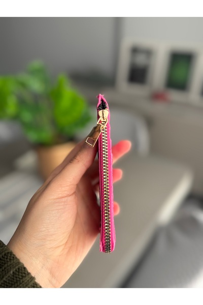 ilknurbutik Fuşya Kroko Desenli Kartlık Cüzdan