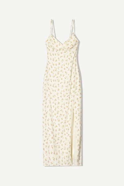 Bershka Printed midi dress