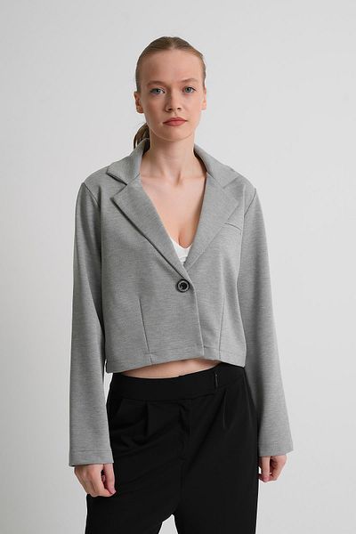 ALEXANDERGARDI Jachetă crop blazer fără căptușeală