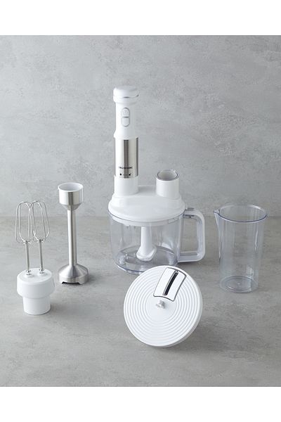 English Home Rmb 3001 4 Blade Multi Blender Set 1500W White-Chrome