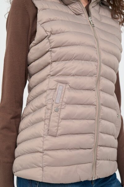 Kenvelo Women's vest with pockets and hood
