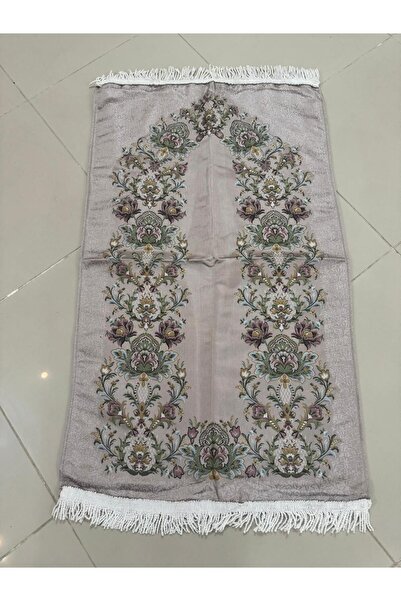 Gerenic Multicolored embroidered jacquard prayer rug