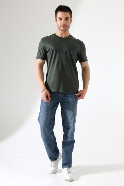 ribana Crew Neck Printed Men's T-Shirt