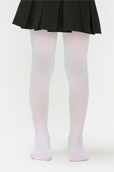 Penti Бял чорапогащник Micro 40 за момичета