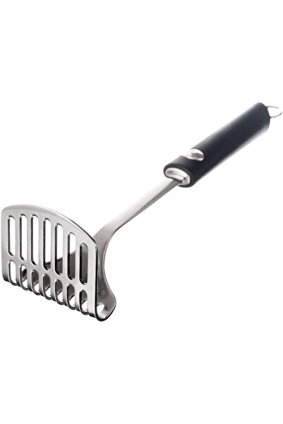Ghidini potato masher, stainless steel, silver/black, 27.5 cm