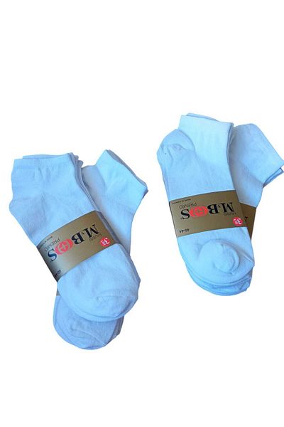 balkonda Socks 12 Pack Economical Sneaker Booties Socks White Soft Flexible Men's Çke3-3
