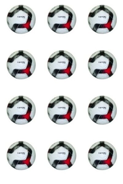 TRYON Ft-180 Size 4 Soccer Ball 12 Pack - Red