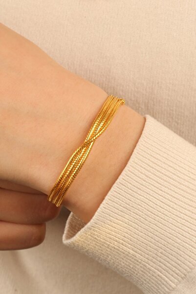 Çgk Çiğdem Gürel Kuyumculuk Kalze Dorikalı Altın Bileklik