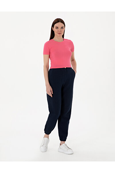 Pierre Cardin Pink Regular Fit Crop T-Shirt 50306945-Vr041