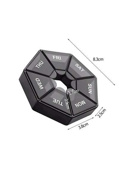 Generic Pills Box separator by days Weekly Smart Pill Organizer Stay on Track, Stay Healthy