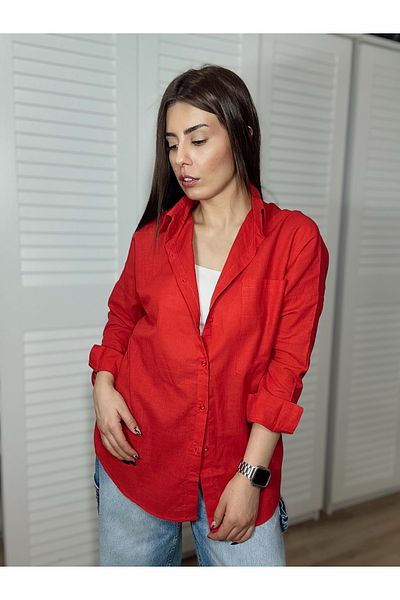 anka women Women's Owersize Linen Shirt