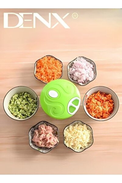 Denx Manual Food Chopper And Cutter With A Pull Cord DX2021