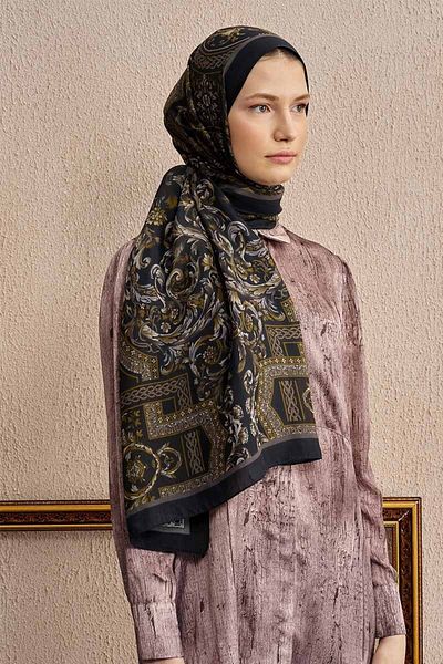 ED Scarf Celebrity Celestial Shawl - Μαύρος Χρυσός