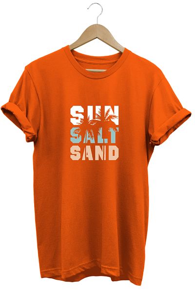 remonz Μπλουζάκι Sun Salt Sand Printed 100% Βαμβάκι