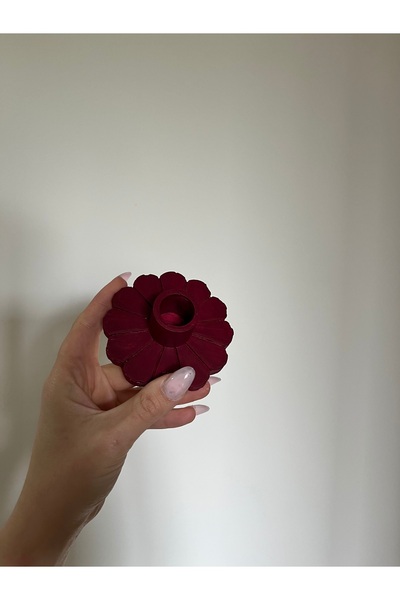 inrobert Çiçekli Şamdan Mumluk