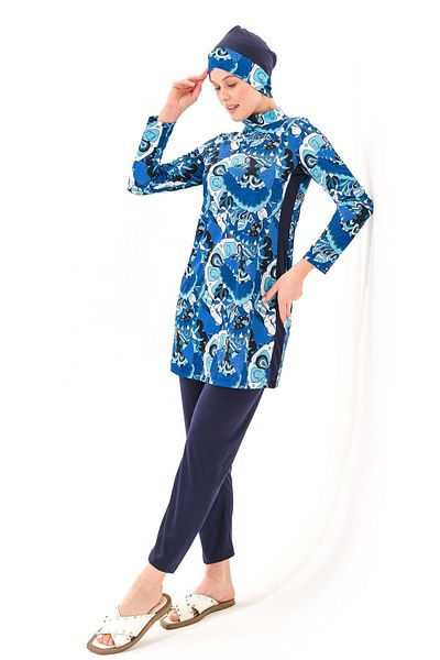 Plistre 2261_Set of 4 Fully Covered Sea/Pool Hijab Swimsuits