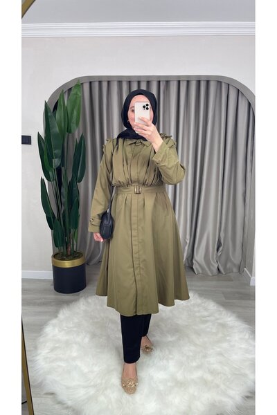 DEMET Yağmur Fırfırlı Özel Tasarım Trenç