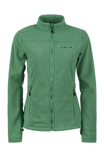 2AS Women's Thin Fleece Sweatshirt - Green Full Zip