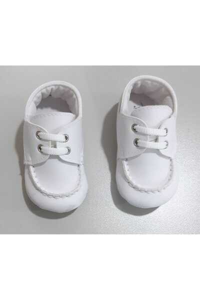Sönmez Baby CLASSİC MODE FOR2 BEYAZ PATİK ERKEK BEBEK EV AYAKKABI