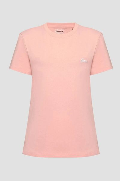 Guess IRIS JERSEY T-SHIRT Tricou roz pentru femei V5GI06KCRZ1-C420