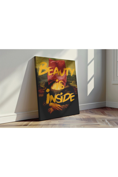 Kanvaspera Mona Lisa Parodi- Kanvas Tablo