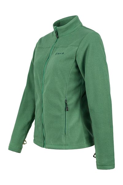 2AS Women's Thin Fleece Sweatshirt - Green Full Zip
