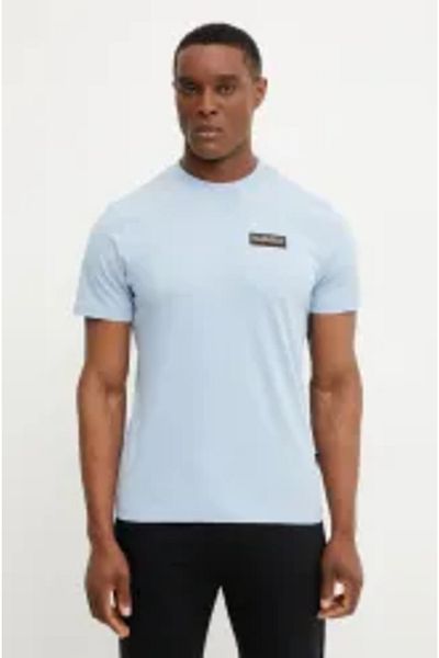 Napapijri Tricou albastru deschis pentru bărbați s-iaato Napapijri