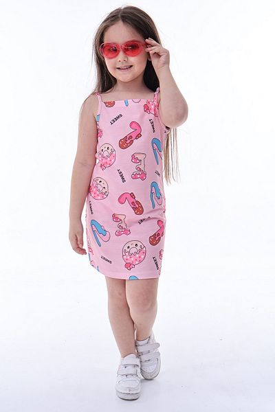 Fox Moda Summer Girl's Dress with Rope Straps