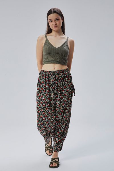 MD Pepa Floral Motif Women's Jersey Shalwar Comfortable Daily Use Local Oversize Elastic