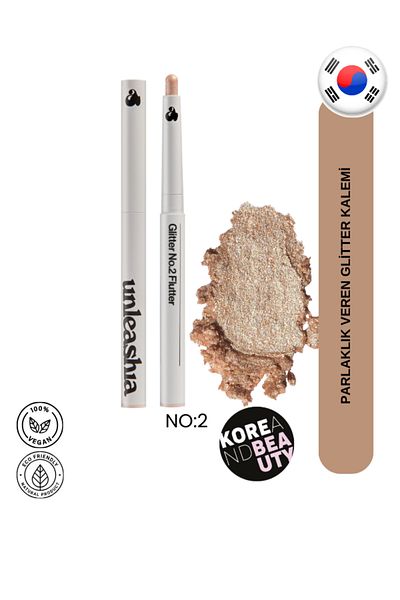 UNLEASHIA Glossy Glitter No:2 Shimmering Eyeliner |   Vegan and Waterproof