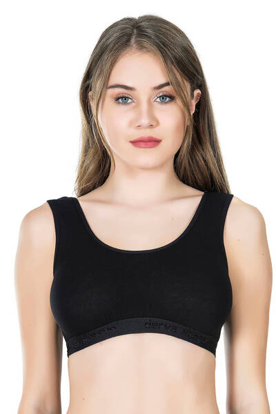 inkasole Bustieră din țesătură de bumbac, fără burete, cu bretele groase 524 ...