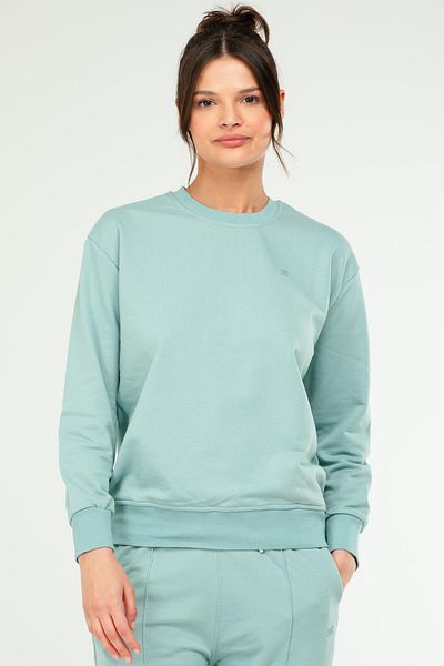speedlife Çağla Oversize Basic Cotton Crew Neck Long Sleeve Women's Sweatshirt Sc1241