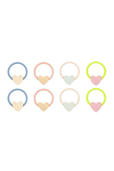 MIMI LULA Mimi & Lula Dreamy Hearts Mini pachet de 8 catarame din cauciuc
